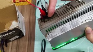Как запустить автомобильную магнитолу PROLOGY CMX-100 от лабораторного блока питания