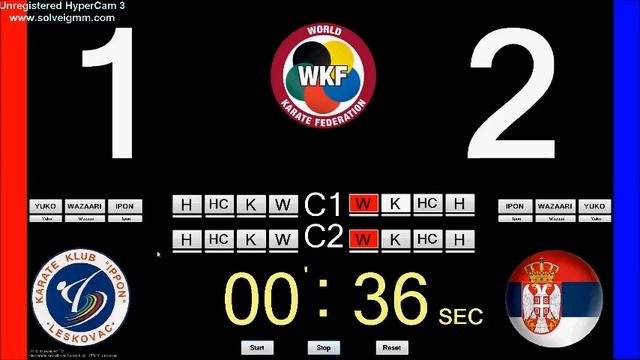 WKF SCOREBOARD смотреть онлайн