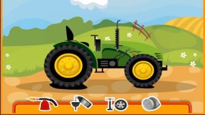 Красный трактор мультик для детей