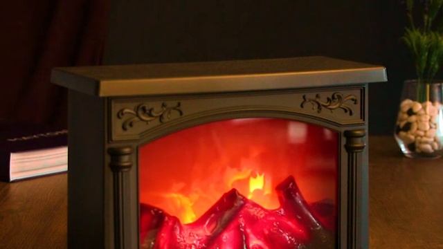 Ночник камин 48123/1 батарейки 3хААА черный 27,5х11,5х19,5 см 4766908 смотреть онлайн