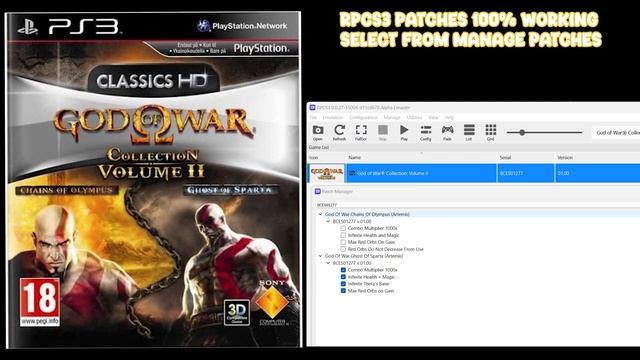 RPCS3 v.27 | God Of War Collections v01.00 | Artemis Cheats Enabled (Files in Description) смотреть онлайн
