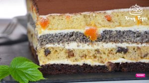 👑 ТОРТ, КОТОРЫЙ УДИВЛЯЕТ С КАЖДЫМ СЛОЕМ! Вкуснее «Королевского» я ещё не пекла! 💥