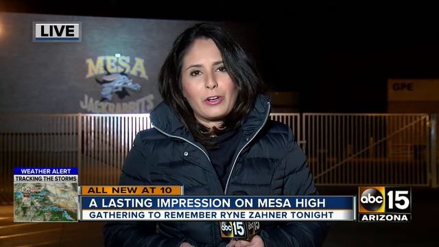 Mesa High School holds vigil for slain teacher смотреть онлайн