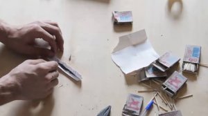 САМОДЕЛЬНАЯ ПЕТАРДА ИЗ СПИЧЕК