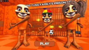 ПОБЕГ от TUNG TUNG FAMILY'S PRISON RUN! (Obby) в РОБЛОКС gameplay Walkthrough No Death 4K