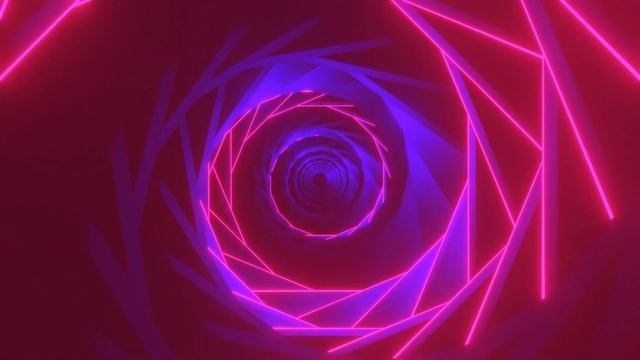 Blue with Pink Neon Spinning #vjloops #screensaver for 1 hour смотреть онлайн