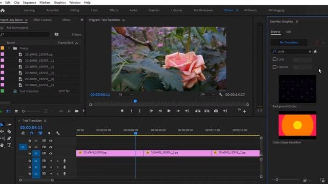 Circle Shape transition for Premiere Pro смотреть онлайн