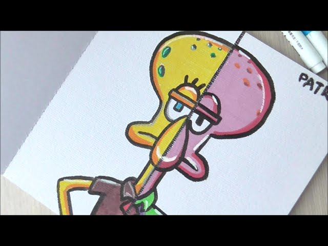 Drawing Squidward in different styles смотреть онлайн