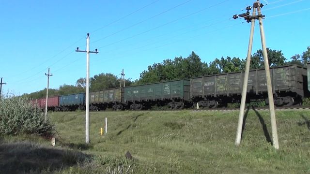 2TЭ116 691 с товарным составом в Арциз, Котлабух ,2012.июль 22. смотреть онлайн