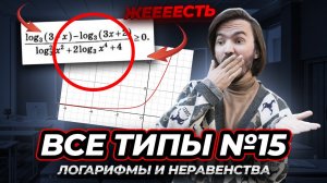 Разбор задания №15 — Логарифмы для ЕГЭ по профильной математике | Умскул