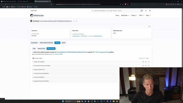 Solidity Proxy Contract Example смотреть онлайн