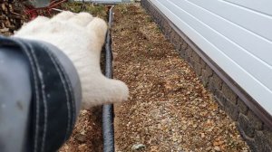 простейший дренаж вокруг дома