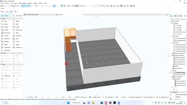 PROJET R+4 AVEC ARCHICAD DE A a Z (video1) смотреть онлайн