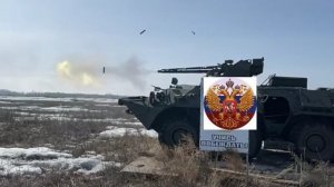 Стрельба из автоматической пушки 2А72 в замедленной видео, с установленной ДОС, БТР - 82А