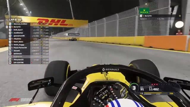 One Hub Racing Season 14 Podium Tier - Round 15: Singapore, Marina Bay смотреть онлайн