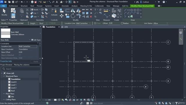 1.10. Modelling the structural wall in Revit смотреть онлайн