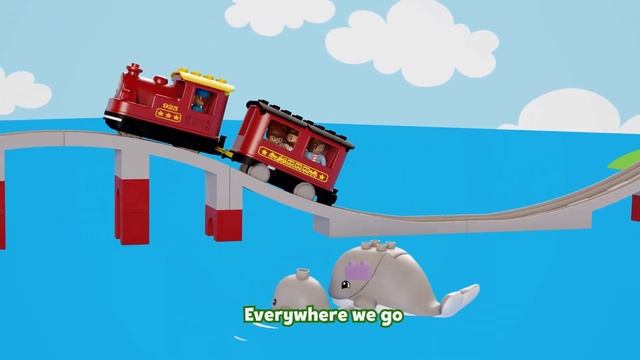LEGO DUPLO - All Aboard the Train Song | Learning For Toddlers | Nursery Rhymes | Kids Songs смотреть онлайн