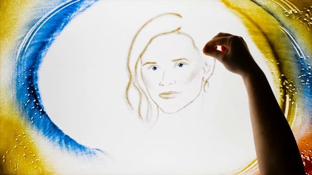 Видео-открытка на песке смотреть онлайн