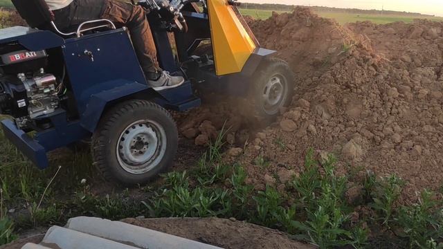 Мини погрузчик своими руками. Тест смотреть онлайн