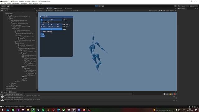 Importing BVH files in Unity... (motion test) смотреть онлайн