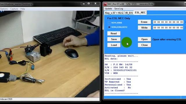 02 NEC programmer Step 2 Aktivated ESL W204 W212 смотреть онлайн