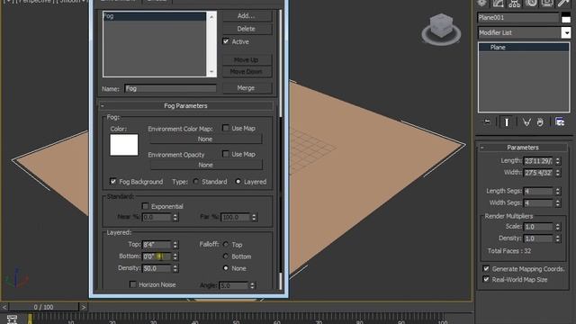 3Ds Max Tutorial: Fog 3ds max vray fog-3ds max volume fog-vray environment fog смотреть онлайн