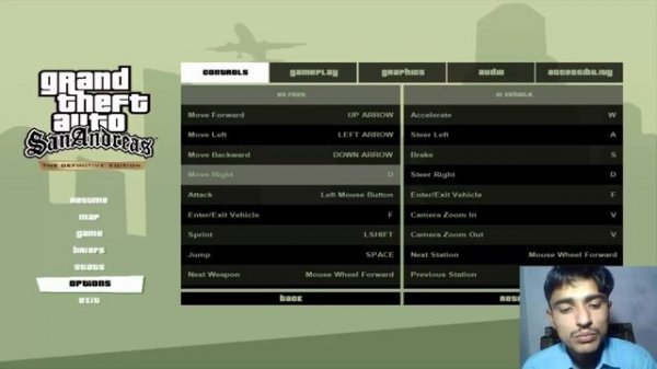 Gta San Andreas Definitive Edition Keyboard Control Setting|| change keyboard control setting (2022