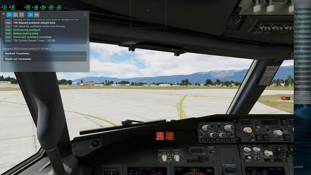 X-Plane 12, Zibo Mod B737-800X, LSGG (Geneva) RW04 - VOR FRIBOURG (FBI) - LSGG RW22 (ILS CATIII) смотреть онлайн