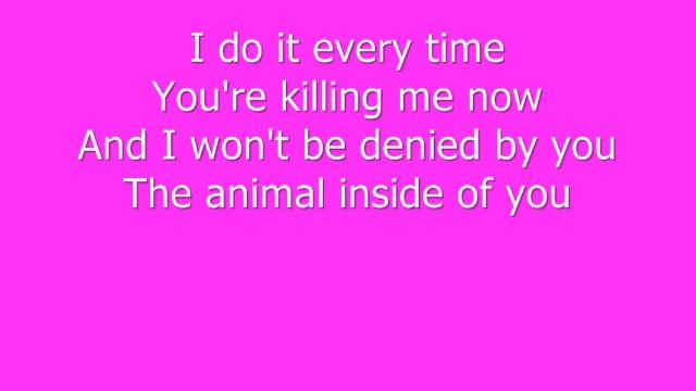 neon trees animal lyrics смотреть онлайн