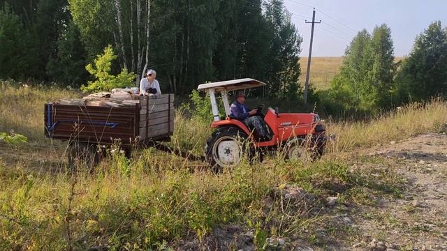 KUBOTA SATURN X-24 заготовка дров.