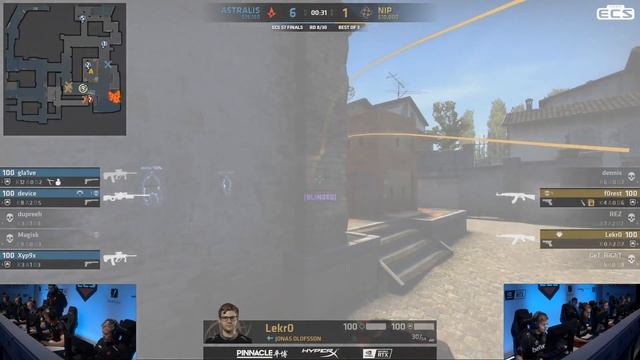 Astralis vs NiP - Map 1 - Inferno (ECS Season 7 Finals - DAY2) смотреть онлайн
