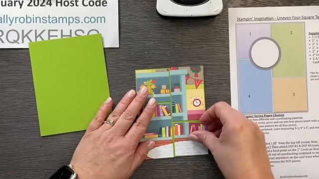 Uneven Foursquare Card Template | Papercrafting Playdate 111