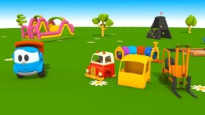 Грузовичок Лева малыш собирает машинки - Сборник мультиков для детей