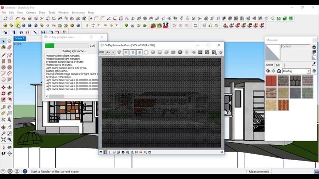 V-ray Sketchup Exterior & Adobe Photoshop || Sketchup Modeling смотреть онлайн
