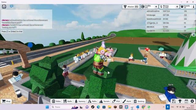 строим свой парк развлечений в (РОБЛОКС) смотреть онлайн