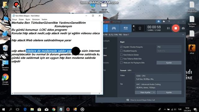 LOIC Programı Udp Attack ve http attack смотреть онлайн