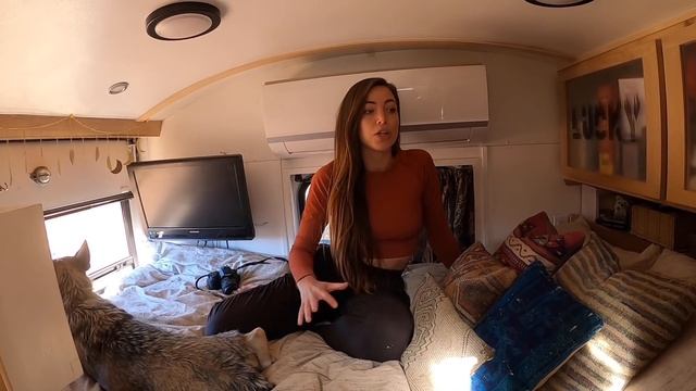 FULL SKOOLIE TOUR of the LUCKY BUS! | Conversion layout with tons of storage. смотреть онлайн