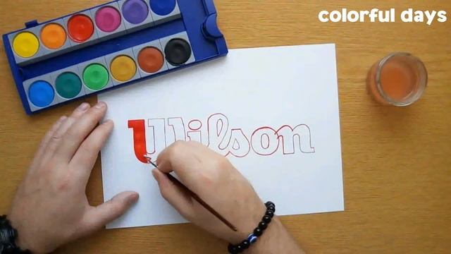 How to draw the Wilson logo смотреть онлайн