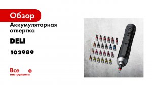 Аккумуляторная отвертка с прямой ручкой DELI DL-DP04-E1B2 102989