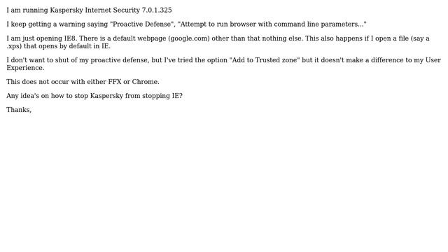 Kaspersky warning everytime I open IE8 or open a tab in IE8 смотреть онлайн
