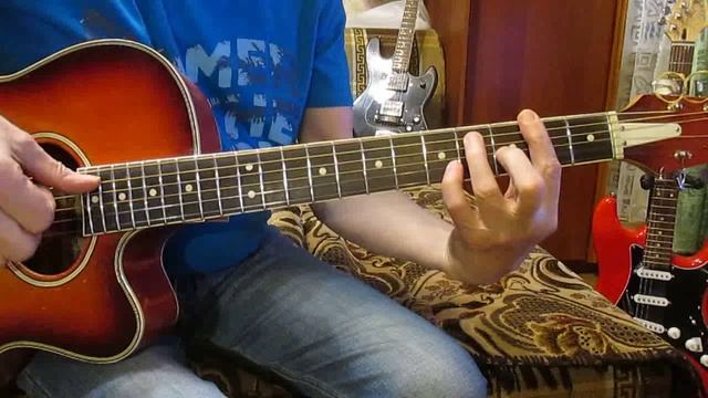 В землянке К. Листов (как играть на гитаре аккорды) смотреть онлайн