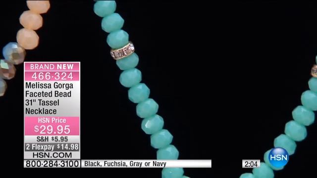 Melissa Gorga Faceted Bead 31" Tassel Necklace смотреть онлайн