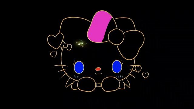 How to Draw Hello Kitty Cute Pink Neon Light drawing and coloring video @drawtube28 смотреть онлайн
