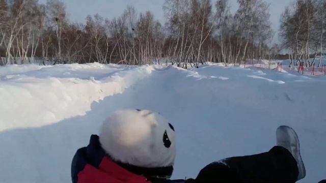 Крутейшая горка недалеко от Астаны. "Балкарагай". смотреть онлайн