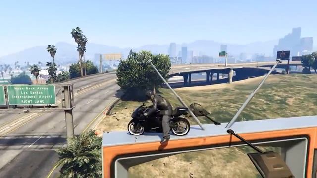 AMAZING SKYDIVE STUNT! - (GTA 5 Top 5 Stunts) смотреть онлайн