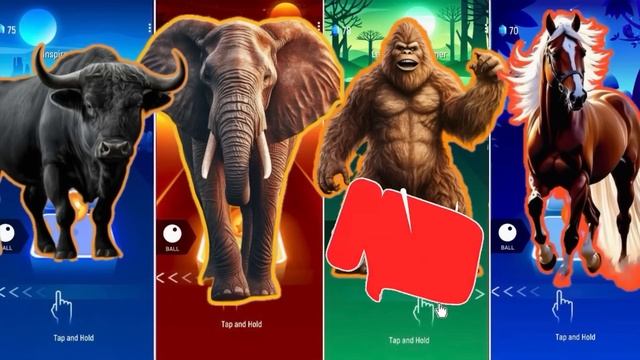 🦖 The Buffalo 🦬 Vs The Mammoth 🦣 Vs The Monkey 🦍 Vs The Horse 🐎 | Coffin Dance 🪩