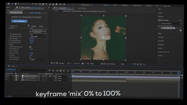 uni.vhs transition | after effects tutorial смотреть онлайн