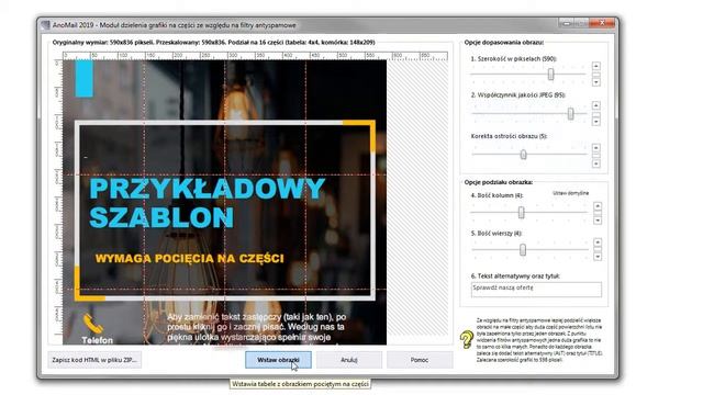 Projektowanie mailingu - cięcie obrazków, podział grafiki w AnoMail, cięcie grafiki do newslettera смотреть онлайн