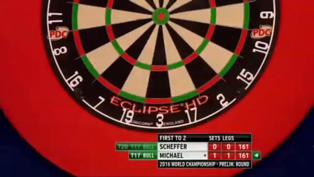 John Michael 161 Finish - 2016 World Darts Championship смотреть онлайн