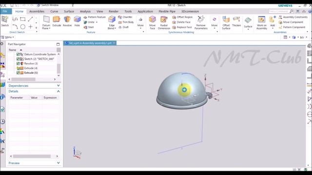 Top-Down Modeling Tutorial Lid SIEMENS NX12 Trash bin (3) смотреть онлайн